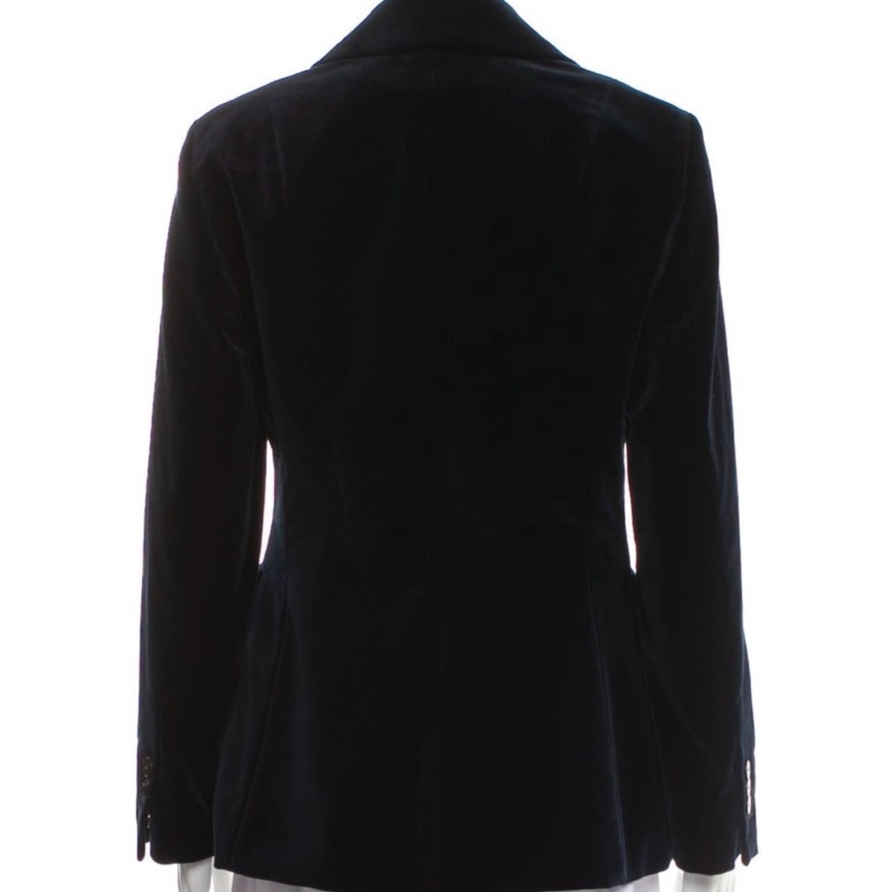 Theory Black Velvet Power Jacket | One-Button Blazer | Size 4 - Picture 3 of 9